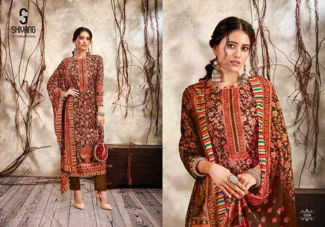 Shivang Kaafila Festive Wear Pashmina Wholesale Dress Material Collection